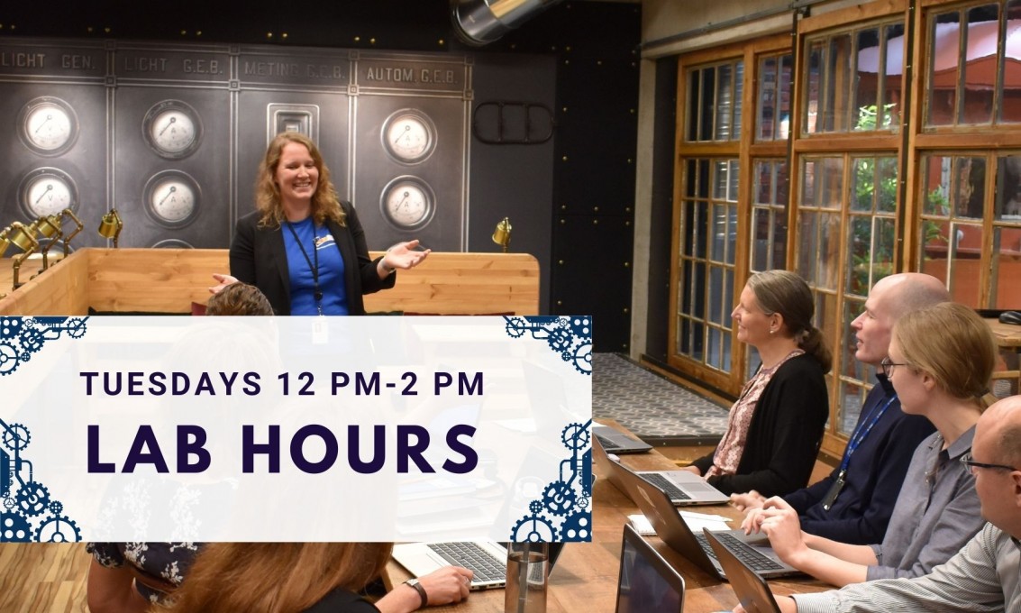 CANCELLED Lab Hours Drop in help from the libary University of